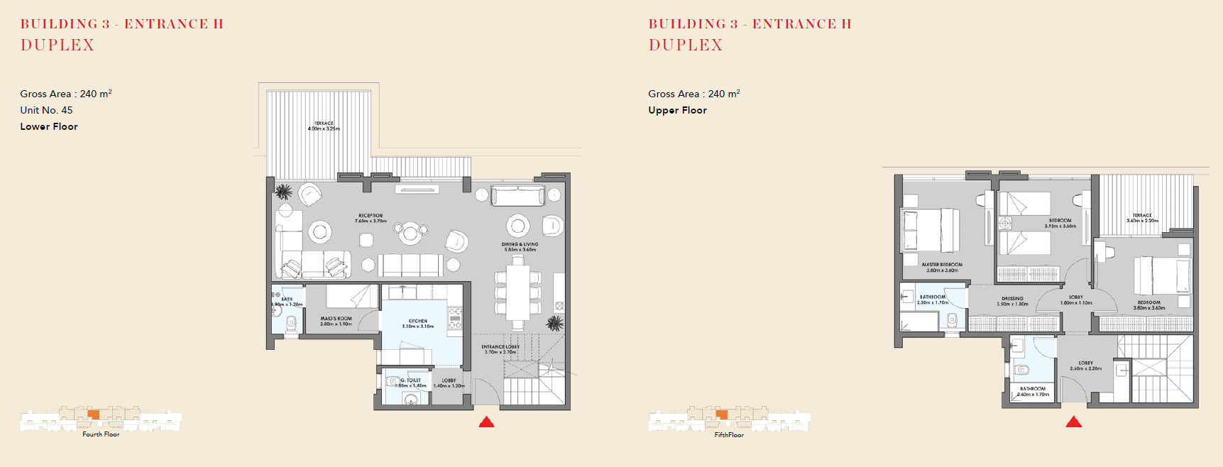 Floor plan for duplex at SQ1