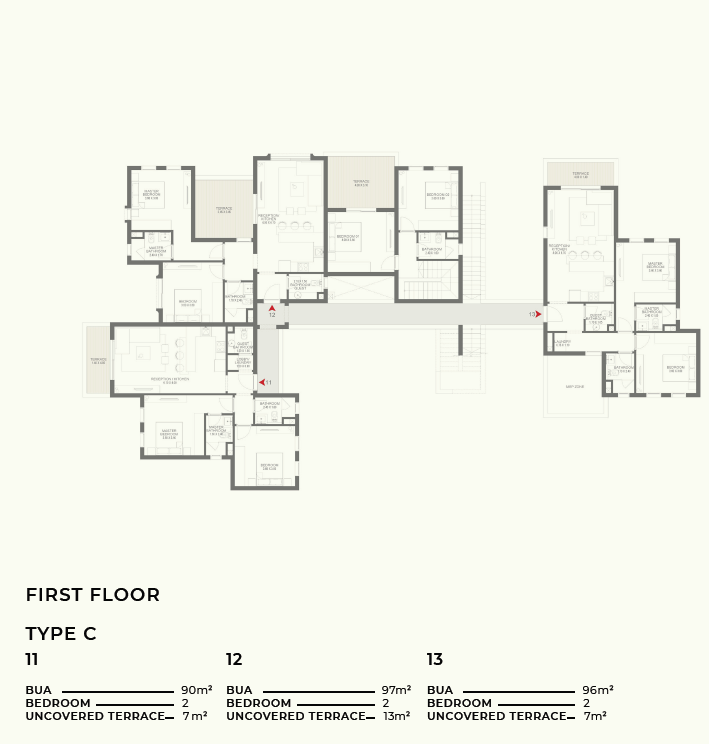 Floor plan for apartment at DUA