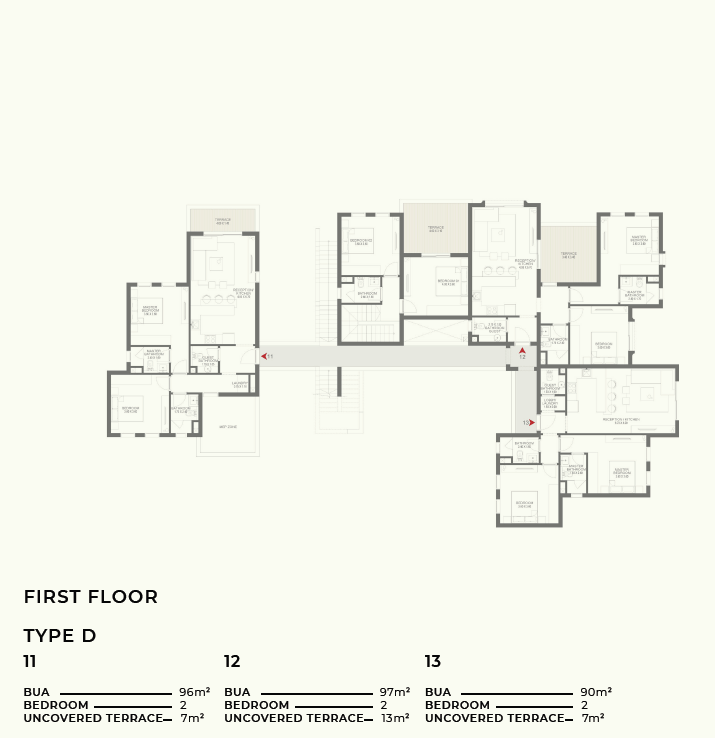 Floor plan for apartment at DUA