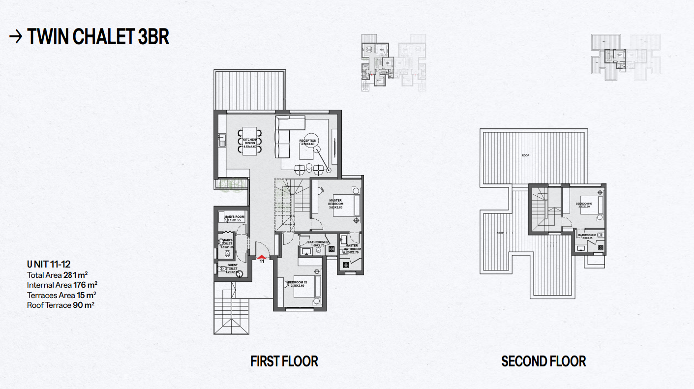 Floor plan for penthouse at Geo The Med