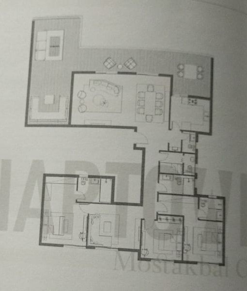 Floor plan for penthouse at HAPTown
