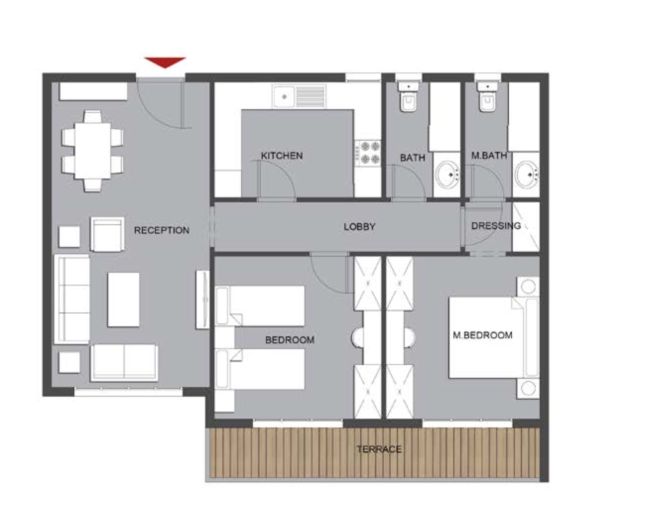 Floor plan for apartment at Mountain View iCity October