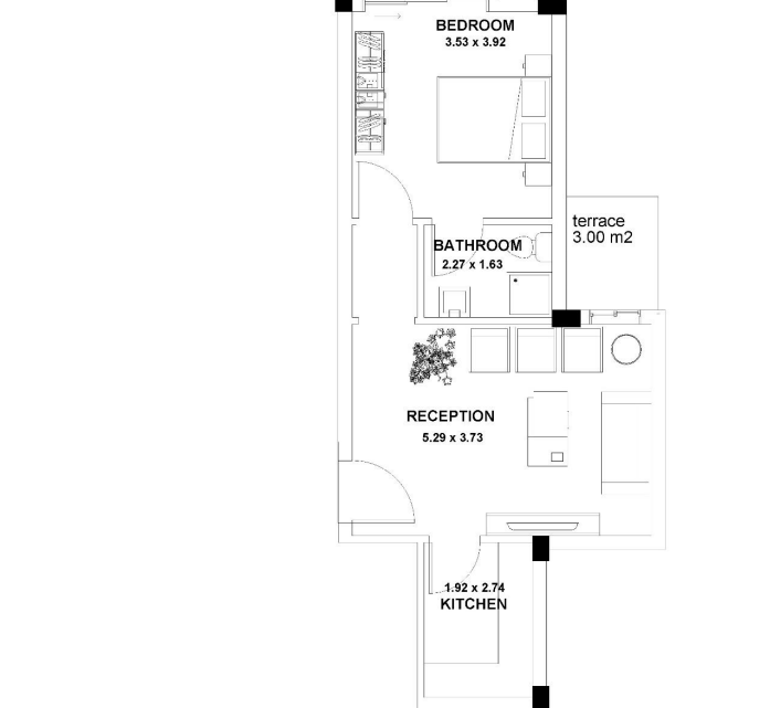 Floor plan for chalet at White Residence