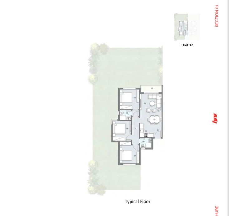 Floor plan for chalet at Lyv Caesar - Ras El Hekma