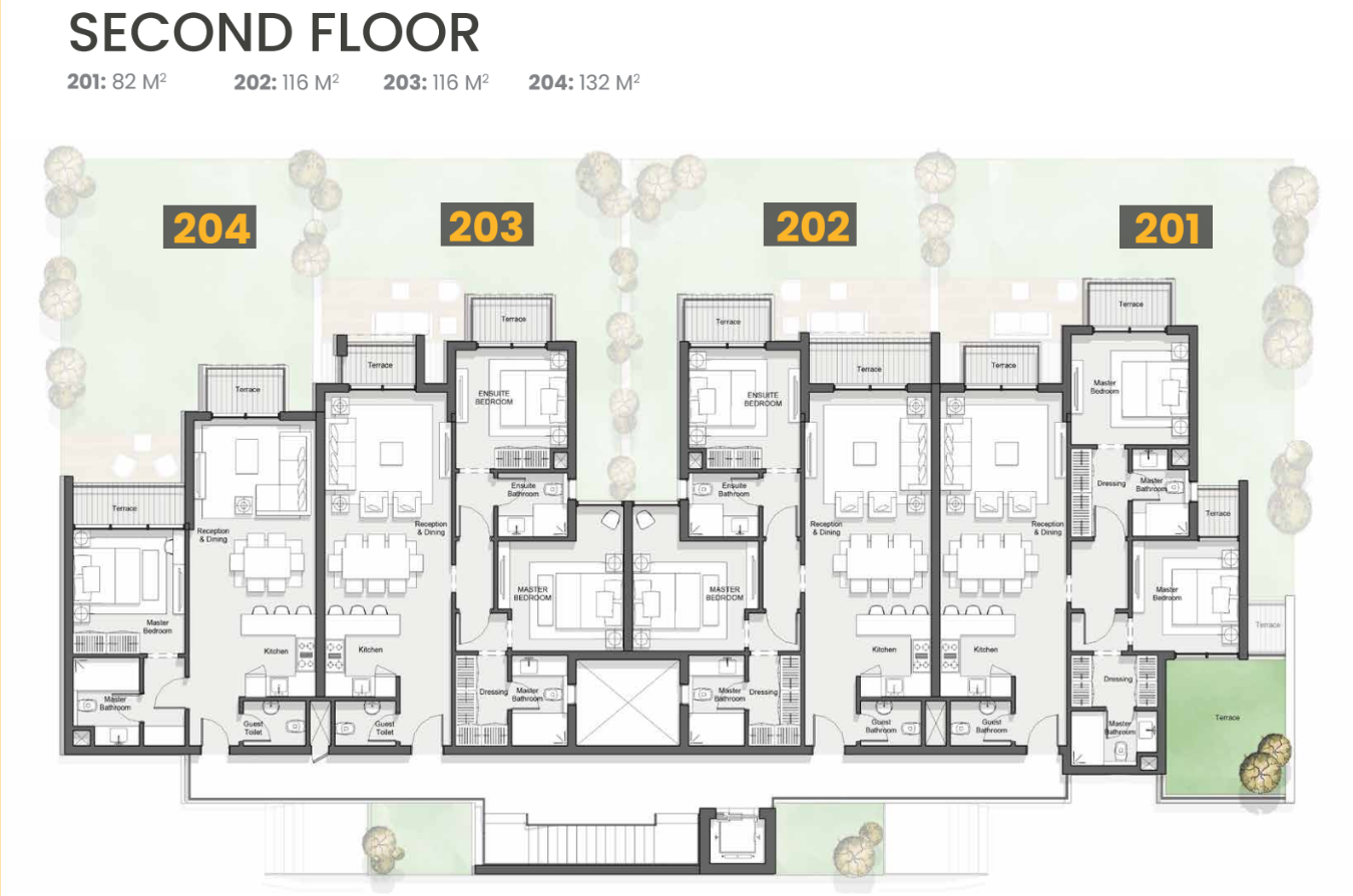 Floor plan for chalet at Azha