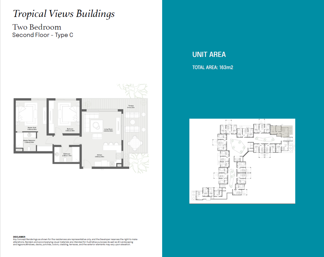 Floor plan for apartment at Zoya Ghazala Bay