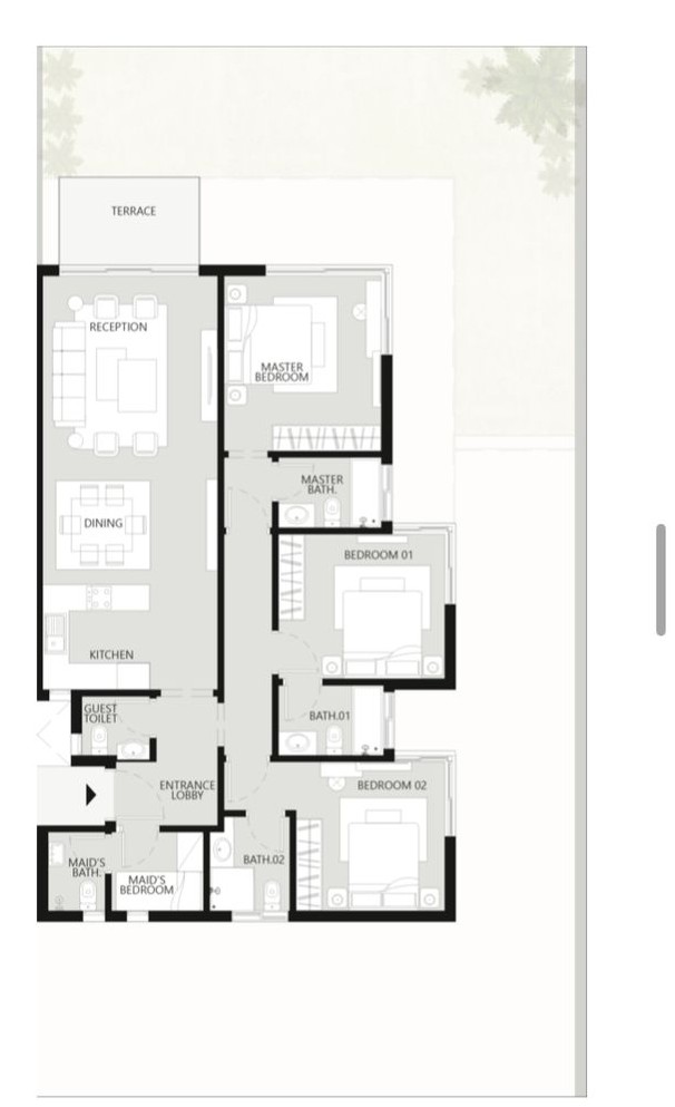 Floor plan for chalet at The Waterway North Coast