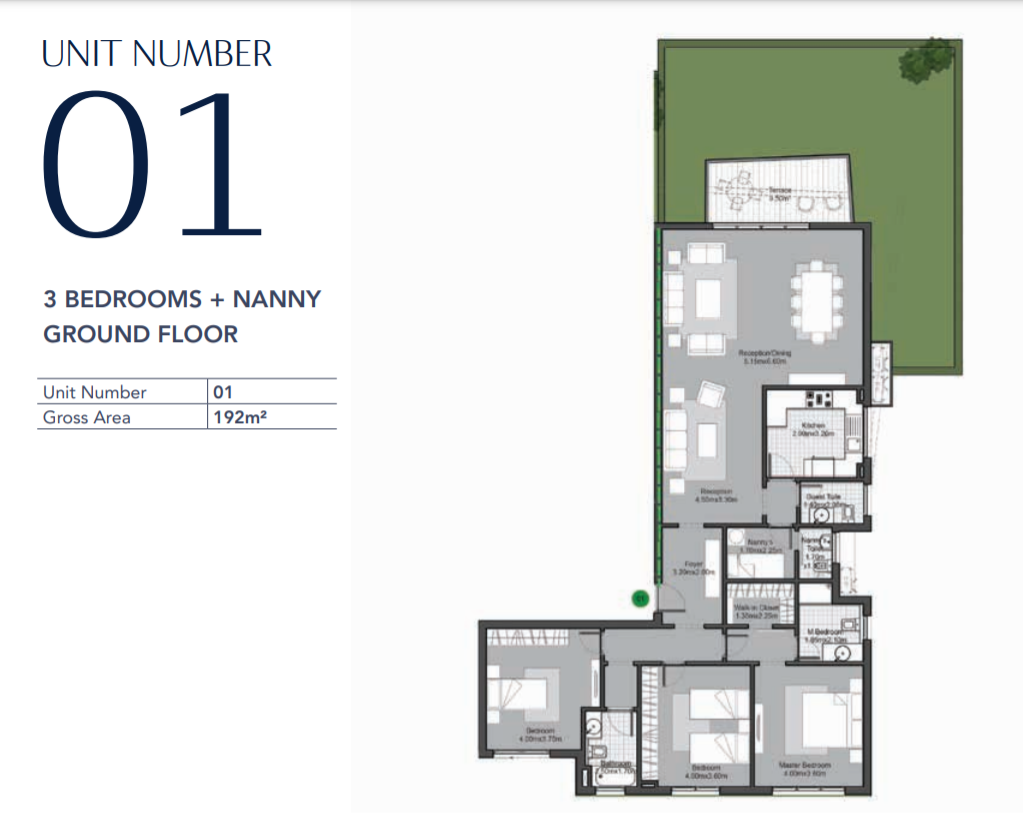 Floor plan for apartment at V Residences By Villette