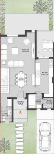 Floor plan for townhouse at O West Orascom