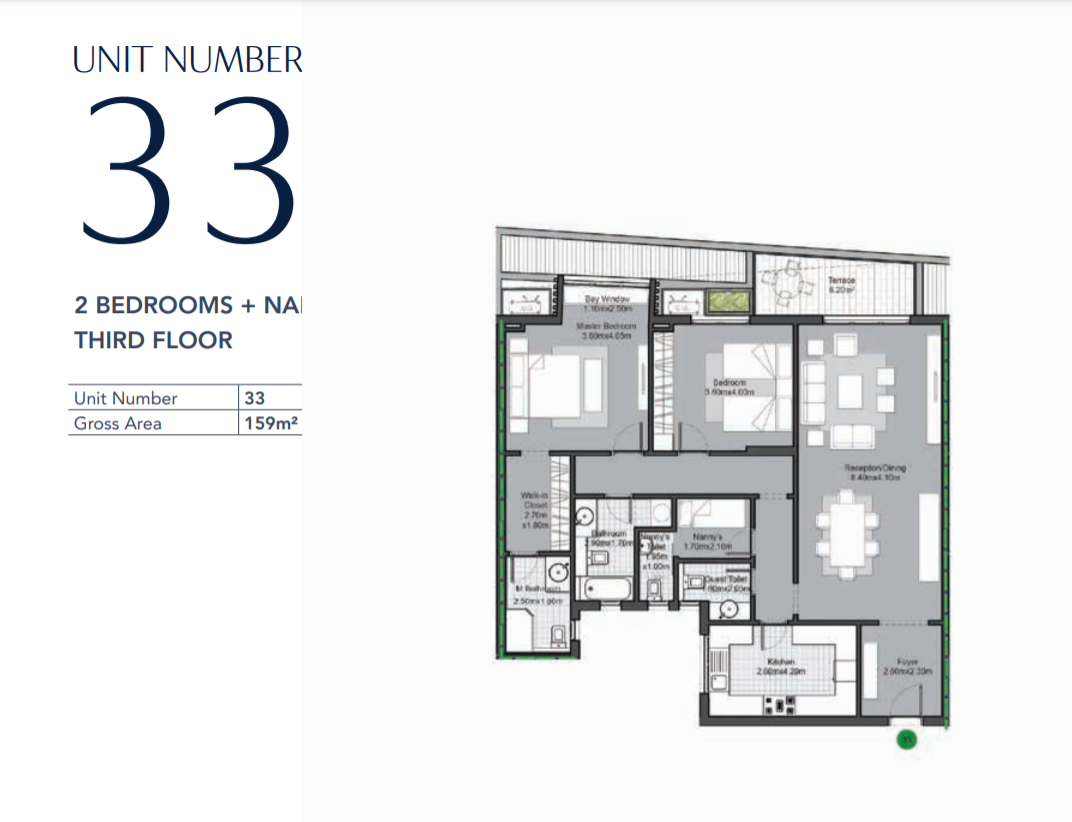 Floor plan for apartment at V Residences By Villette