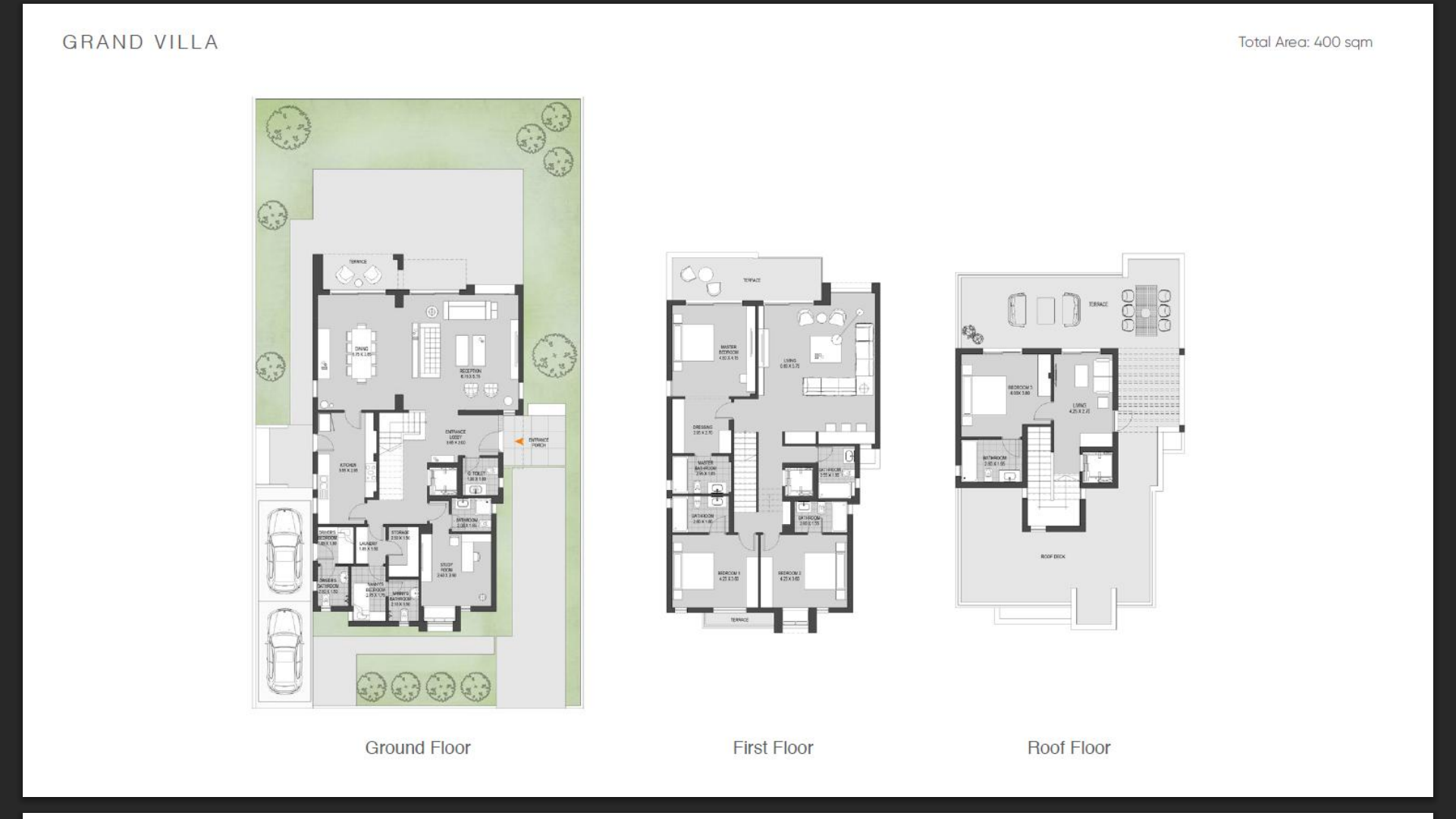 Floor plan for villa at O West Orascom