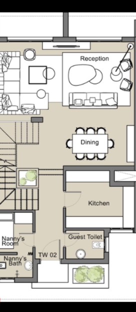 Floor plan for townhouse at PX