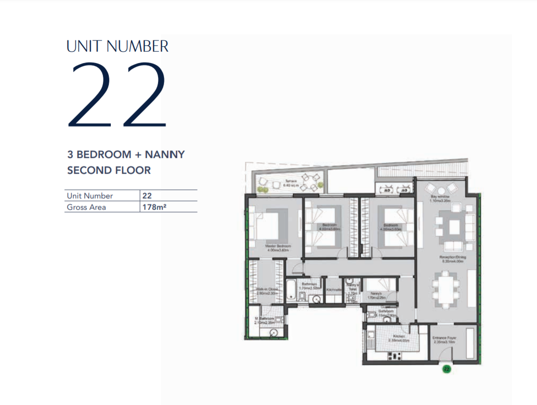 Floor plan for apartment at V Residences By Villette