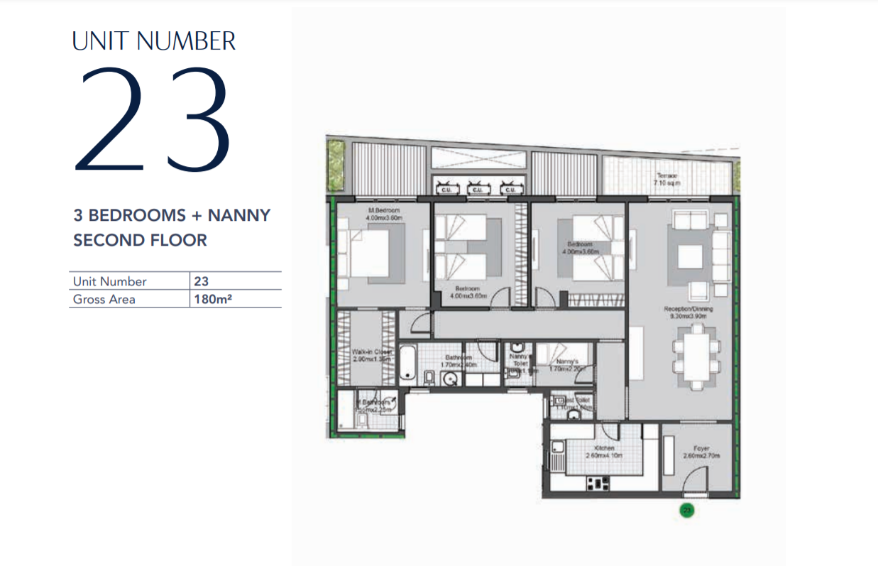 Floor plan for apartment at V Residences By Villette