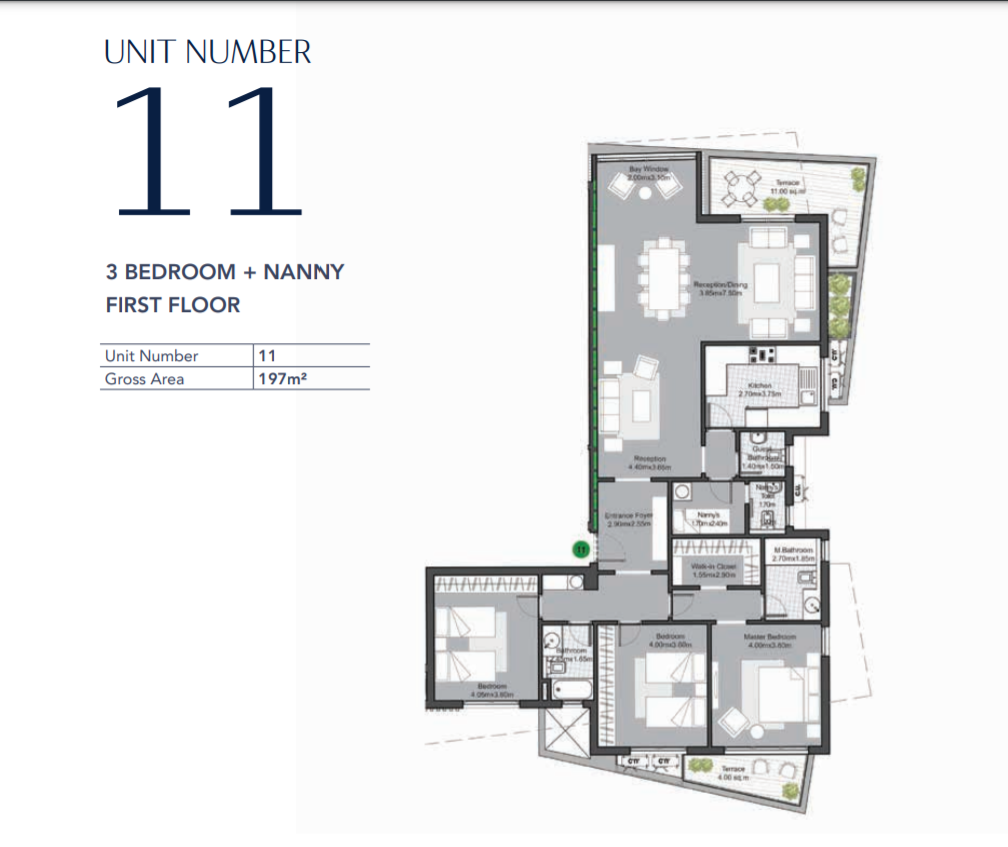 Floor plan for apartment at V Residences By Villette