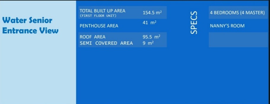 Floor plan for penthouse at Hacienda Blue