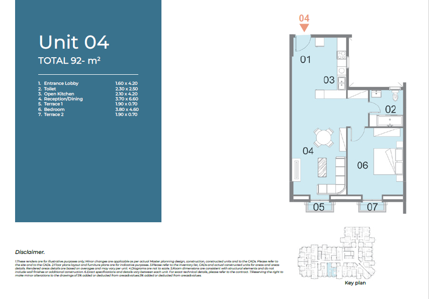 Floor plan for apartment at Il Latini City Edge