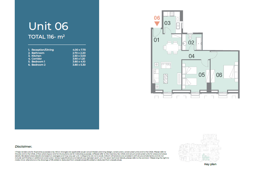 Floor plan for apartment at Il Latini City Edge