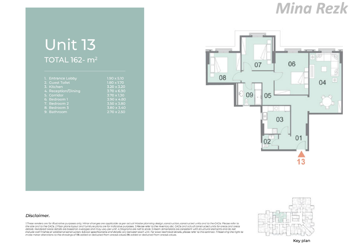 Floor plan for apartment at Il Latini City Edge