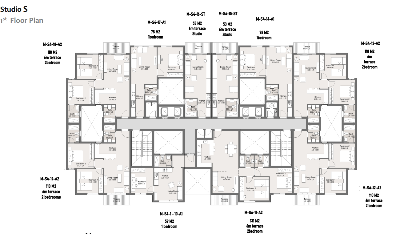 Floor plan for apartment at Maliv