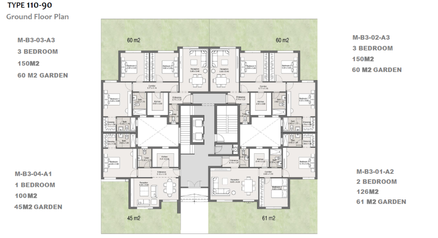 Floor plan for apartment at Maliv