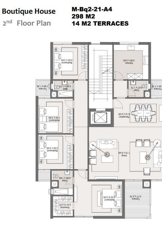 Floor plan for apartment at Maliv