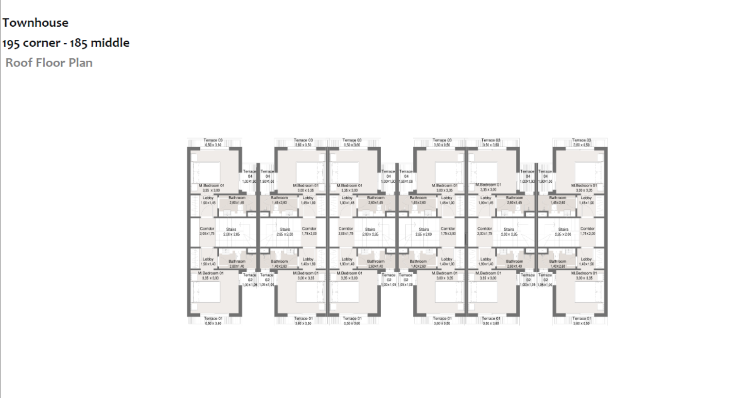 Floor plan for townhouse at Maliv