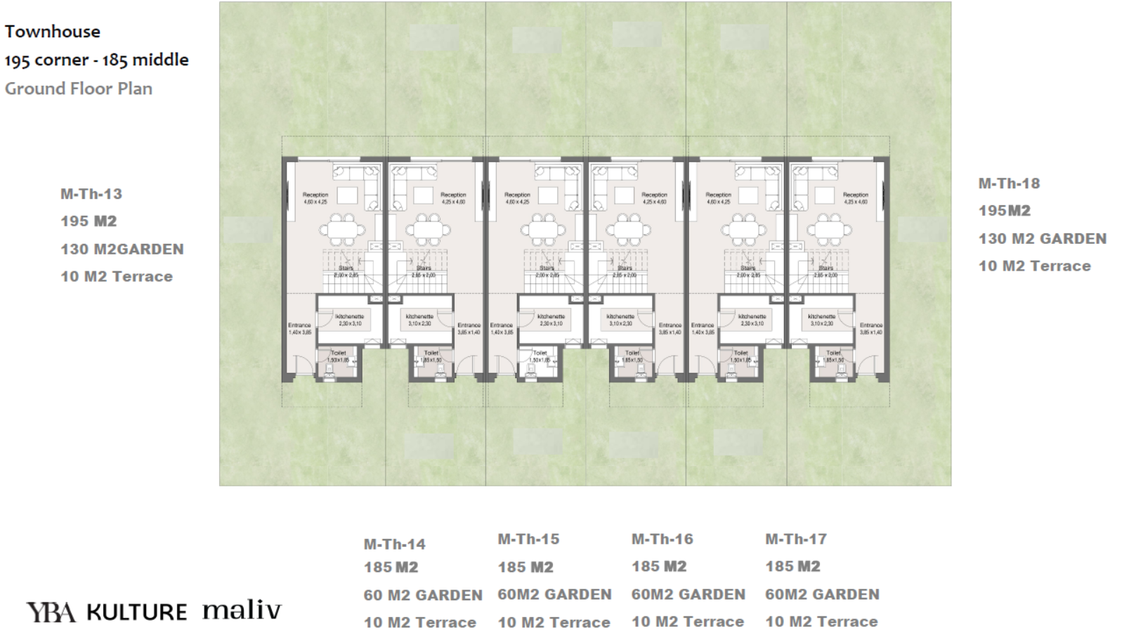 Floor plan for townhouse at Maliv