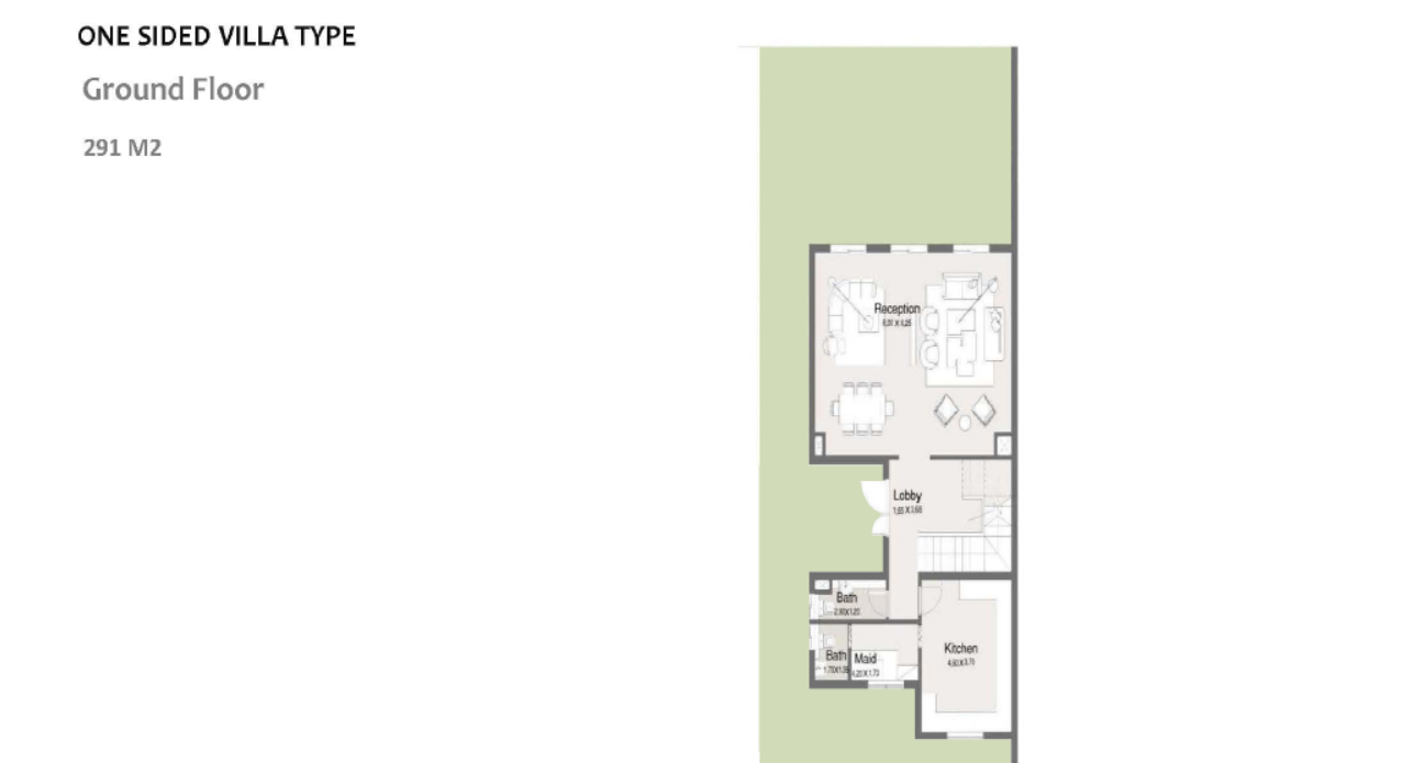 Floor plan for villa at Maliv