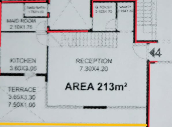 Floor plan for duplex at Il Bosco City