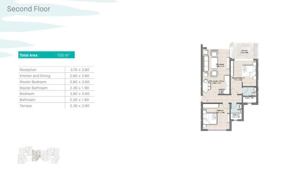 Floor plan for chalet at Hyde Park North - Seashore