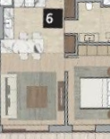 Floor plan for apartment at ZED
