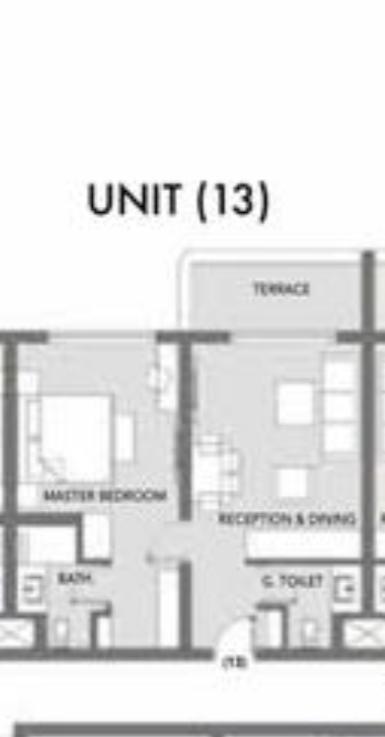 Floor plan for chalet at Hacienda West