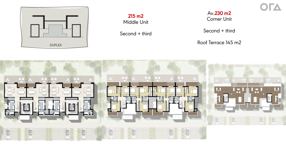 Floor plan for duplex at The Emerald Collection - Zed East
