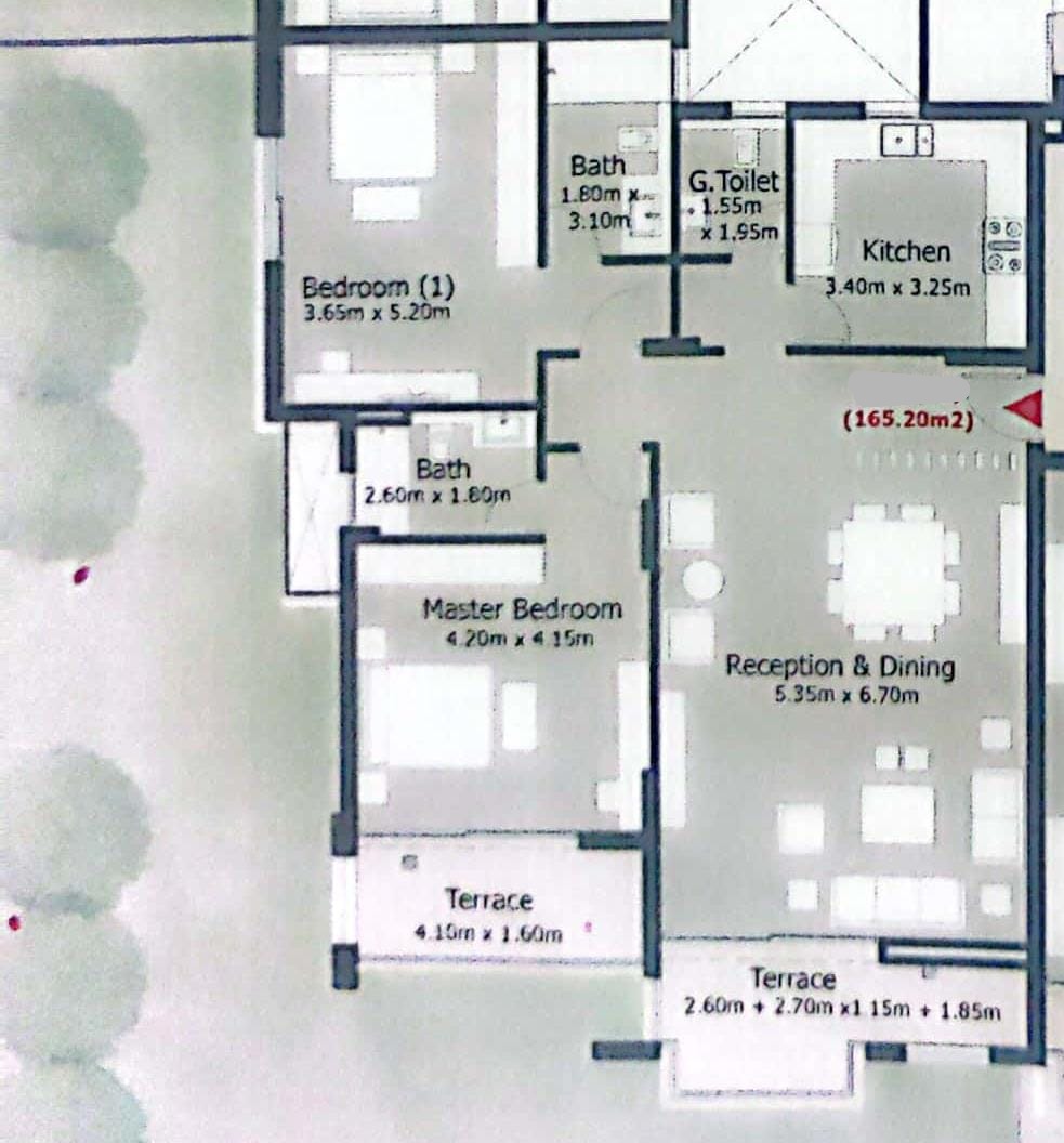Floor plan for apartment at Capital Gardens