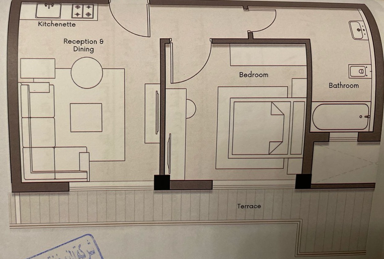 Floor plan for apartment at Kite