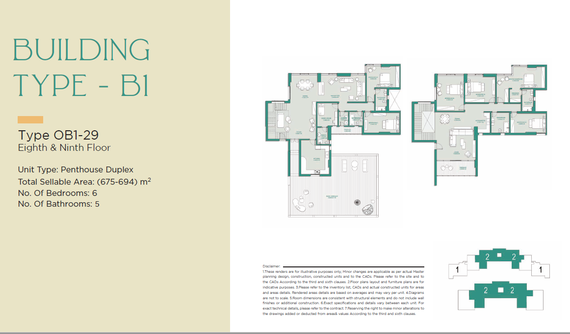 Floor plan for penthouse at Jade Park