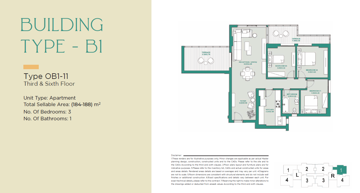 Floor plan for apartment at Jade Park