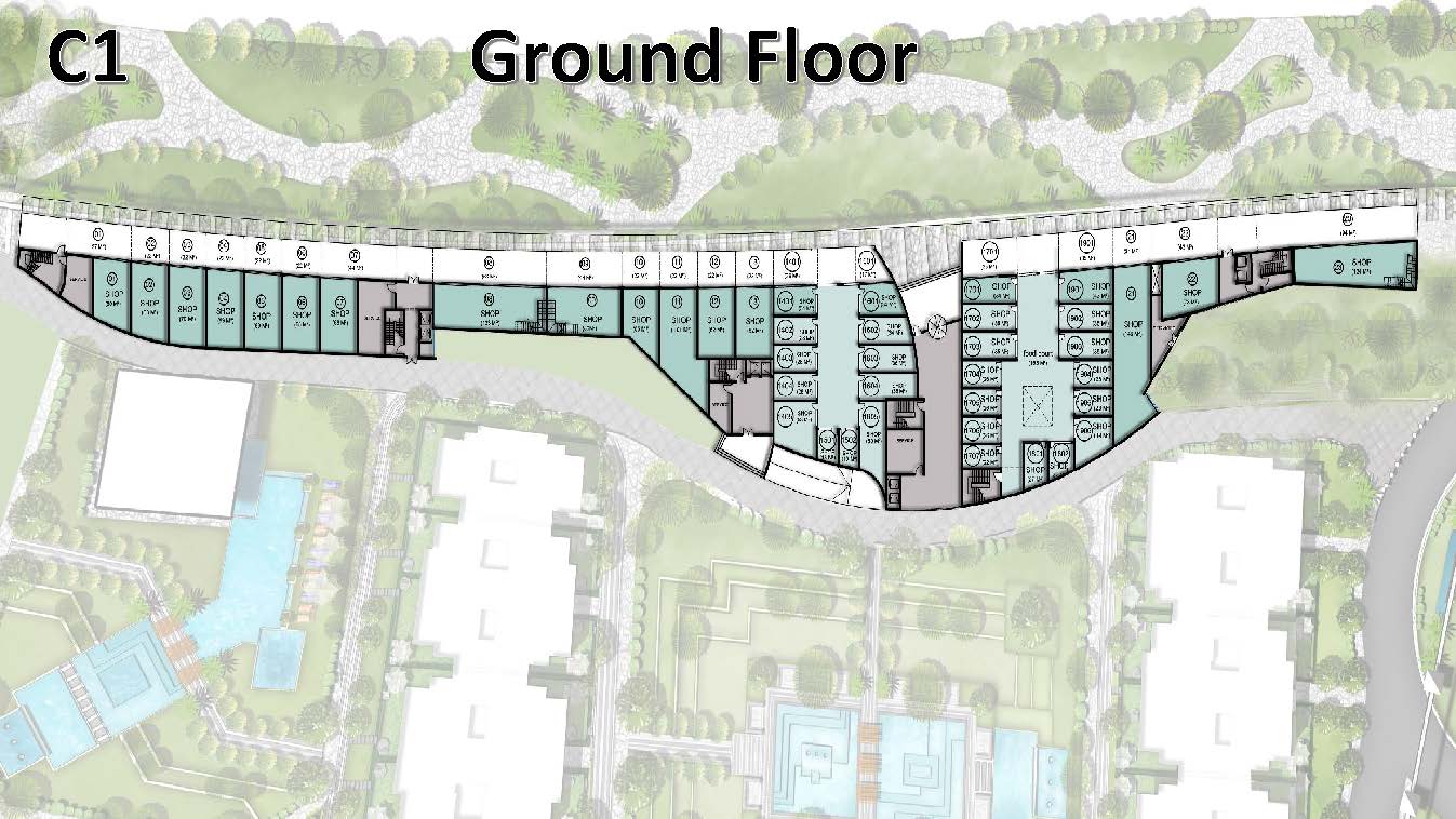 Floor plan for  at De joya 1 strip mall