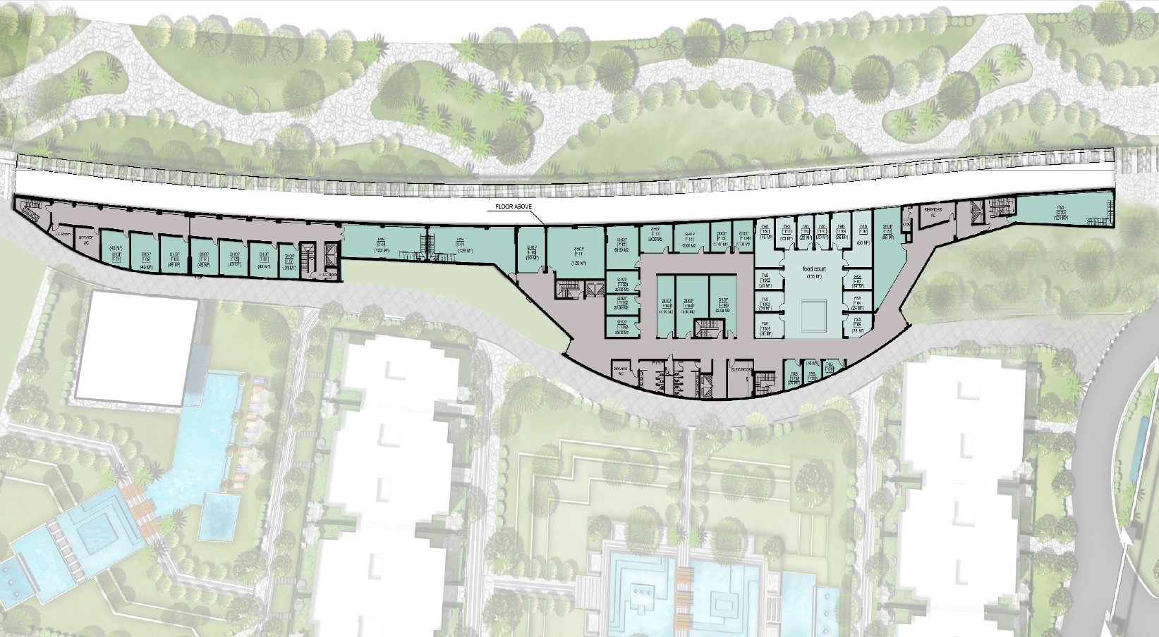 Floor plan for  at De joya 1 strip mall