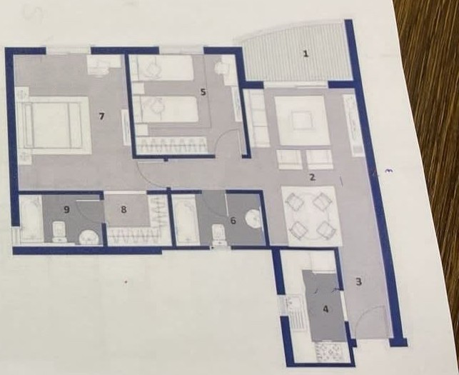 Floor plan for apartment at Nyoum October