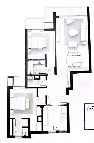 Floor plan for apartment at Solana