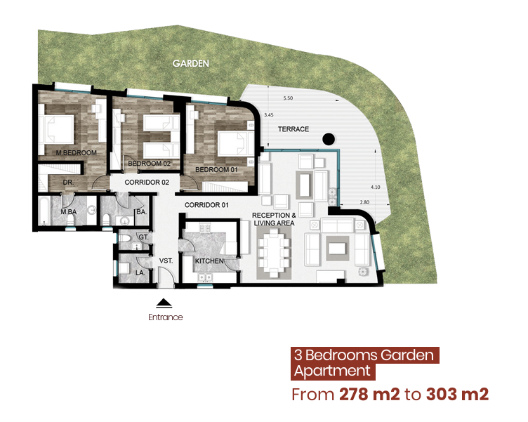 Floor plan for apartment at Armonia