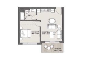 Floor plan for chalet at Marassi