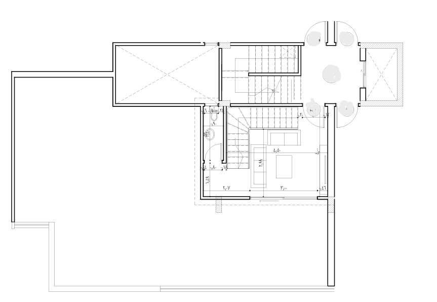 Floor plan for penthouse at El Patio Oro