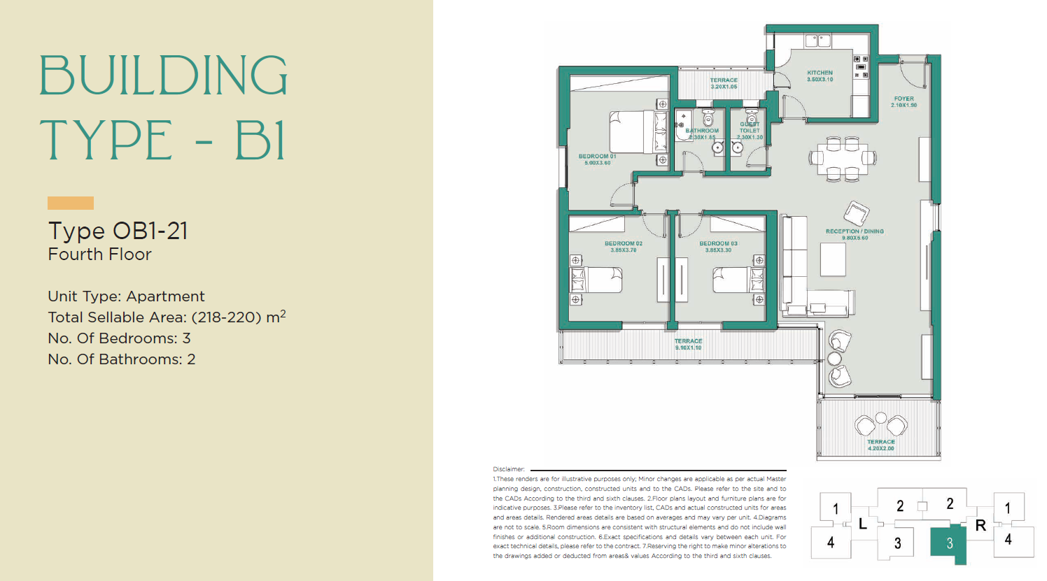 Floor plan for apartment at Jade Park