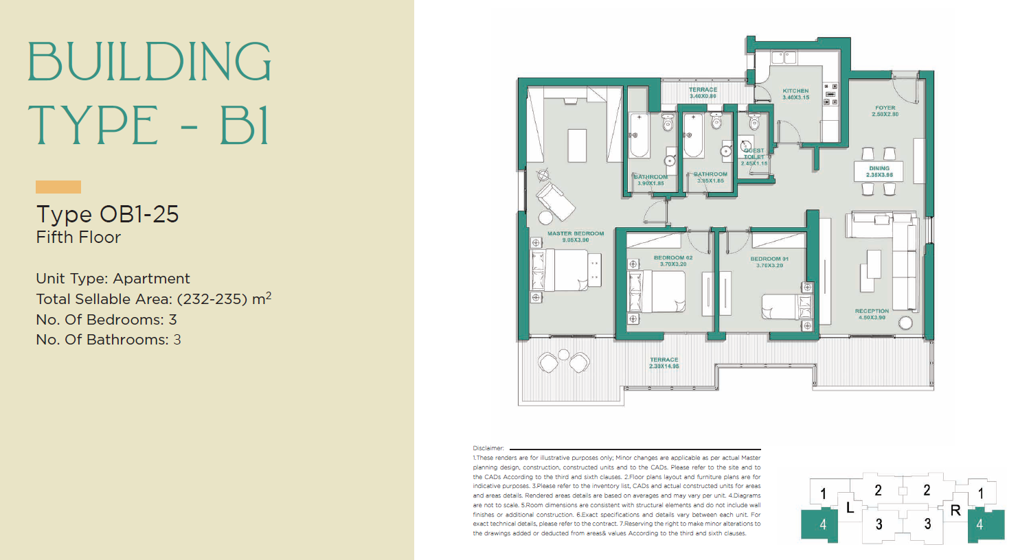 Floor plan for apartment at Jade Park