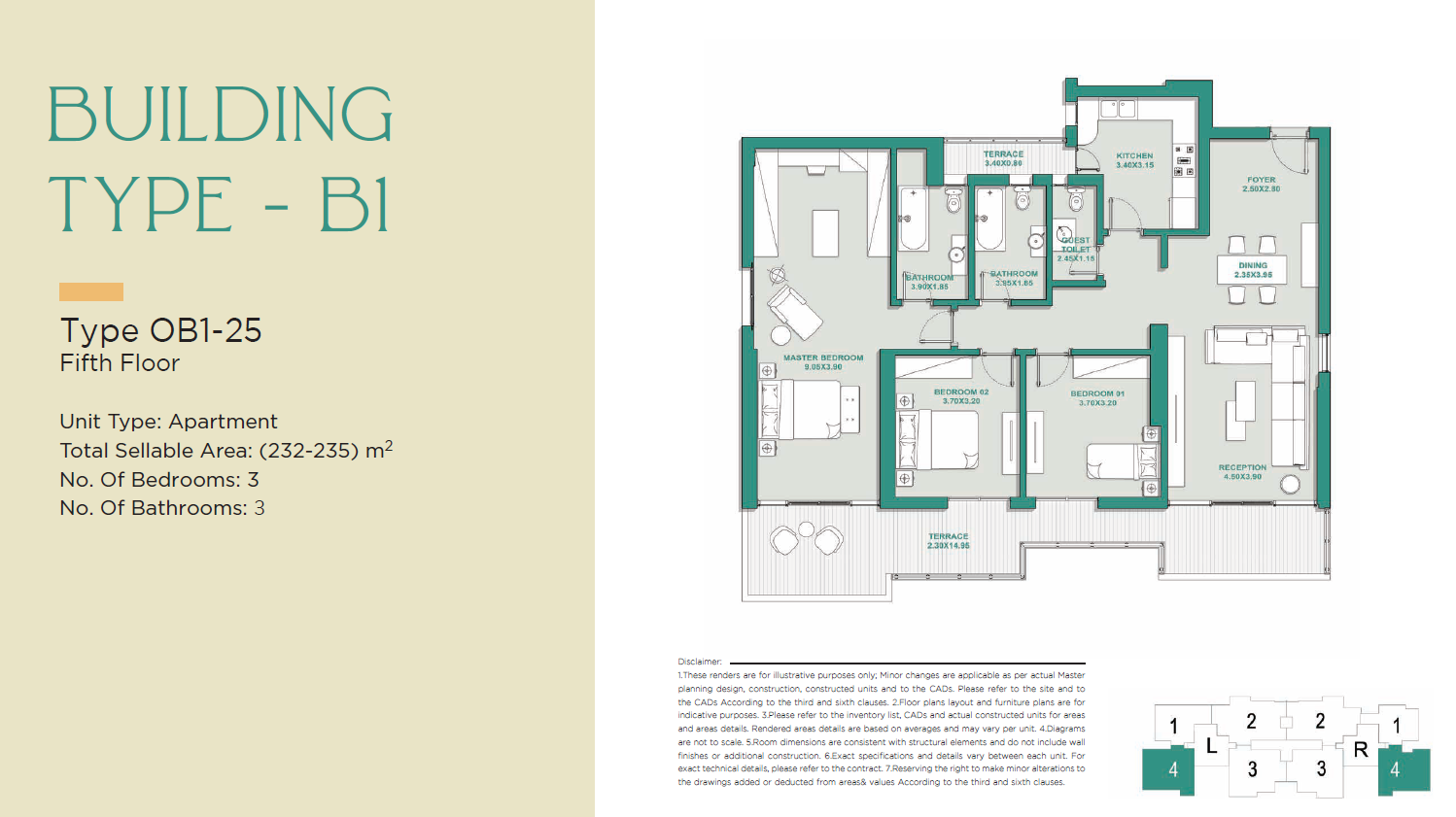 Floor plan for apartment at Jade Park