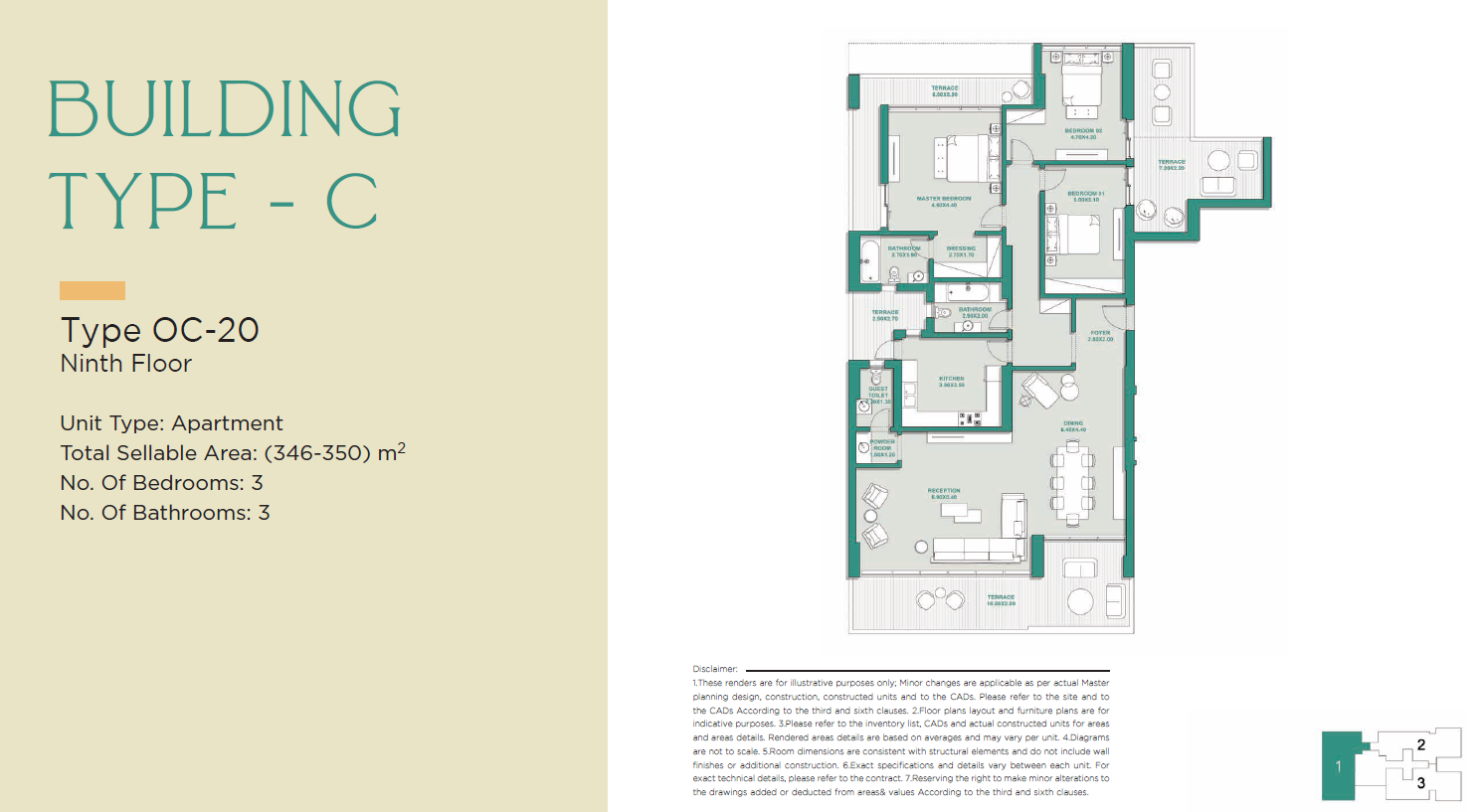 Floor plan for apartment at Jade Park