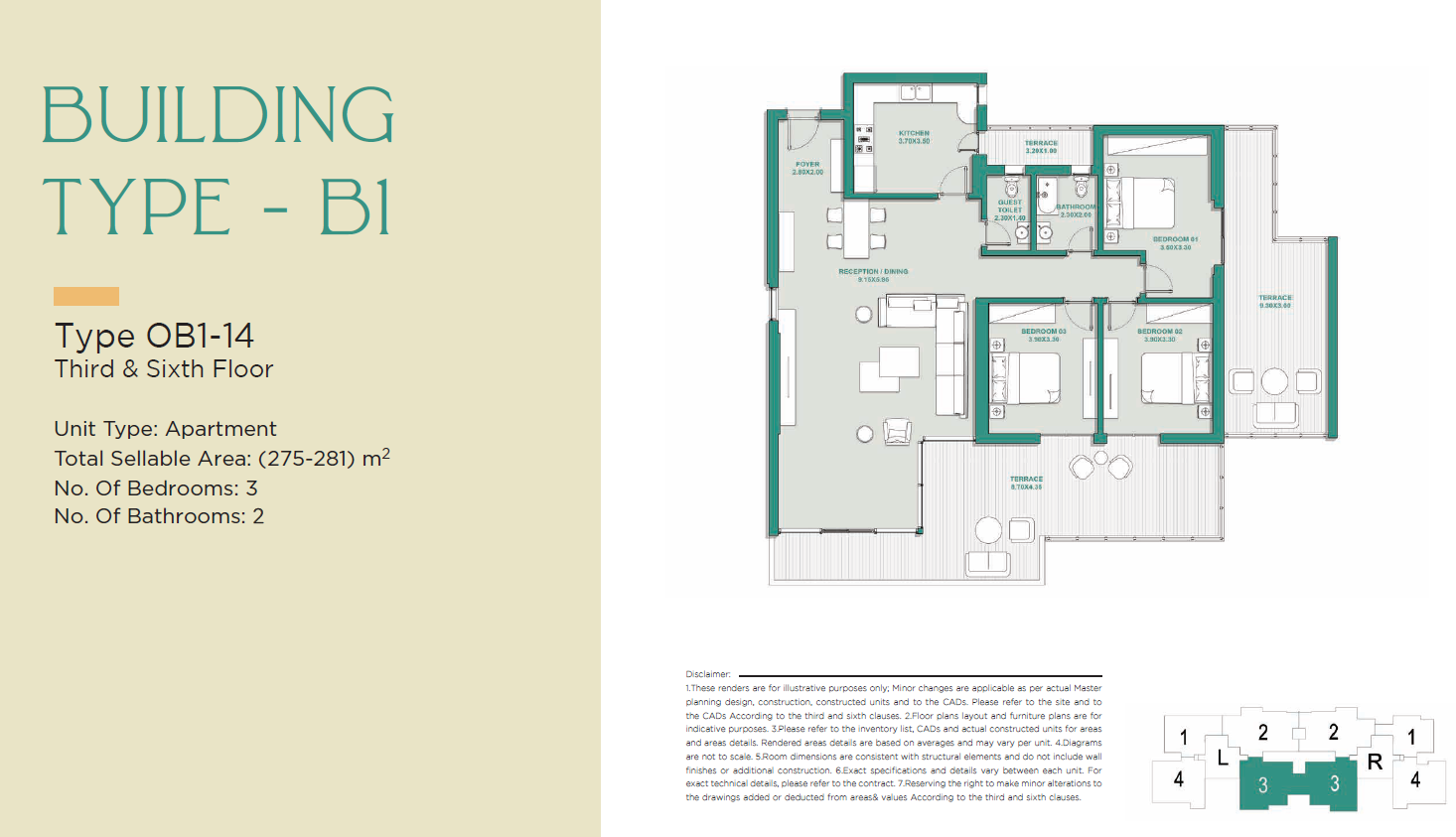 Floor plan for apartment at Jade Park